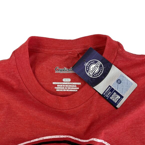 New Mens Captivating Wisconsin Badgers Graphic T-Shirt Size Medium NWT Red Soft - Picture 4 of 7